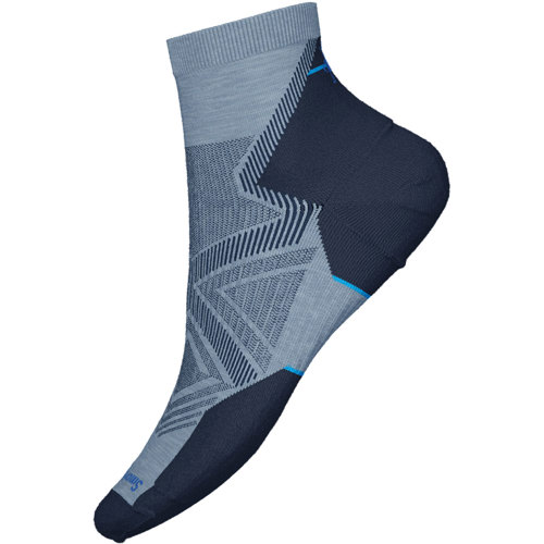 Smartwool Run Targeted Cushion Ankle Socks for Men Blue Large Single